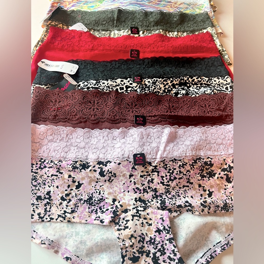 La Senza• 7 Pack• Boy Short style Panty• XL • New
